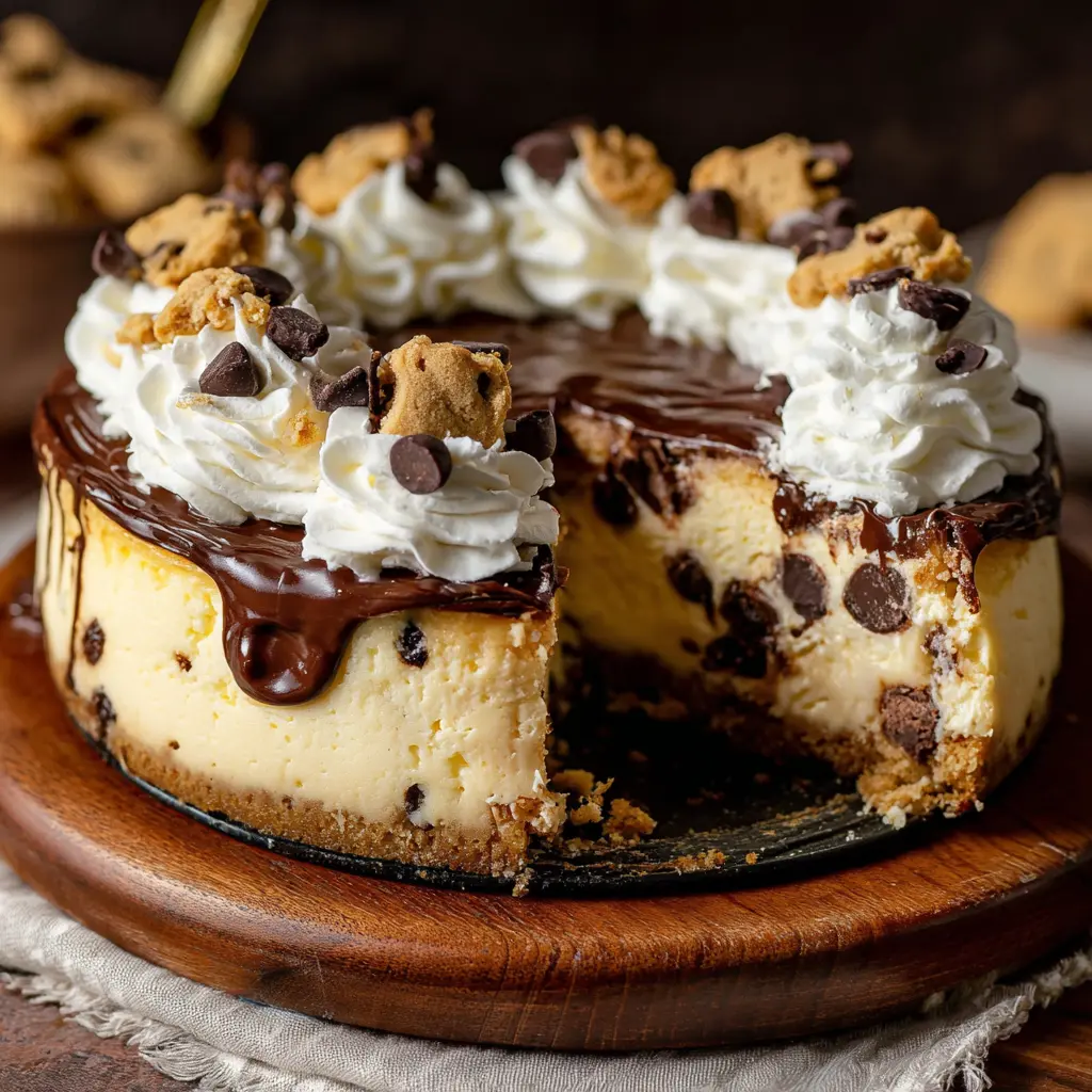 Chocolate Chip Cookie Dough Cheesecake