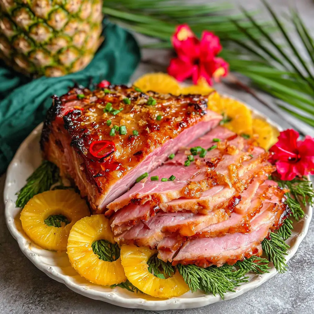 Baked Ham with Pineapple
