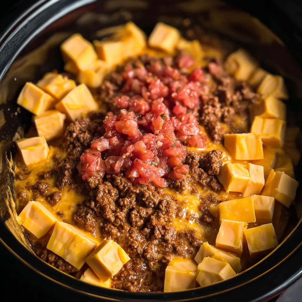 Crock Pot Beef Queso Dip