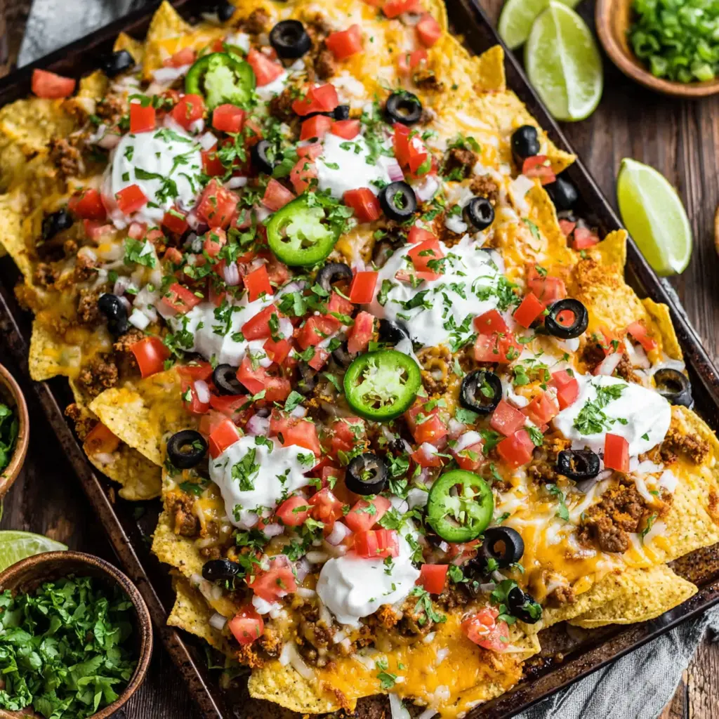 Loaded Sheet Pan Nachos
