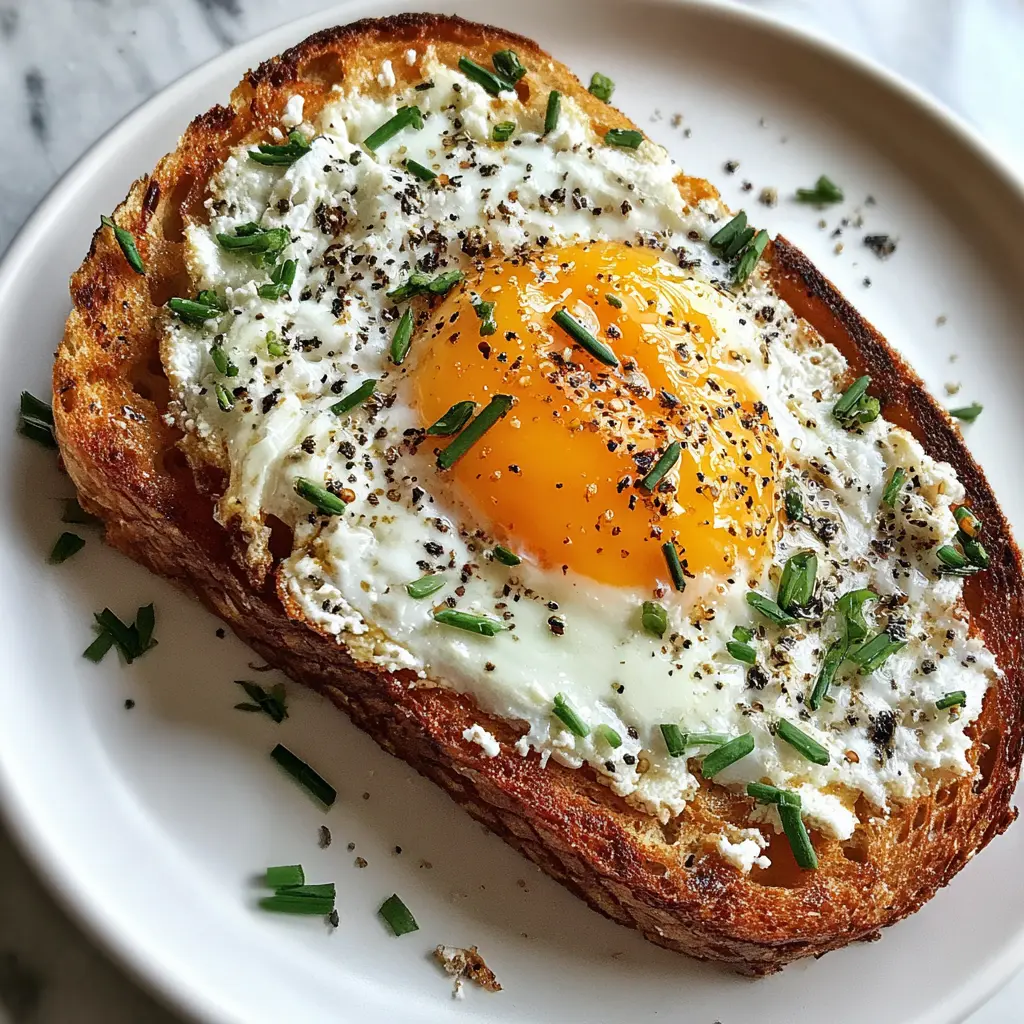Fried Egg Ricotta Toast