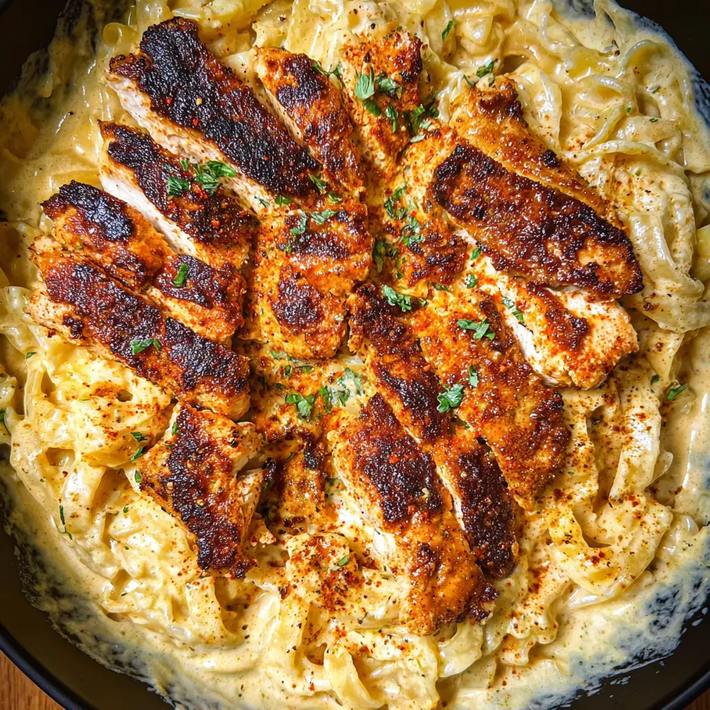 Blackened Cajun Chicken Alfredo
