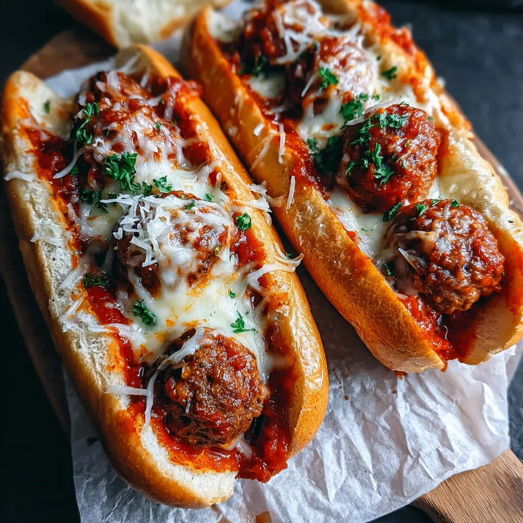 Cheesy Meatball Subs
