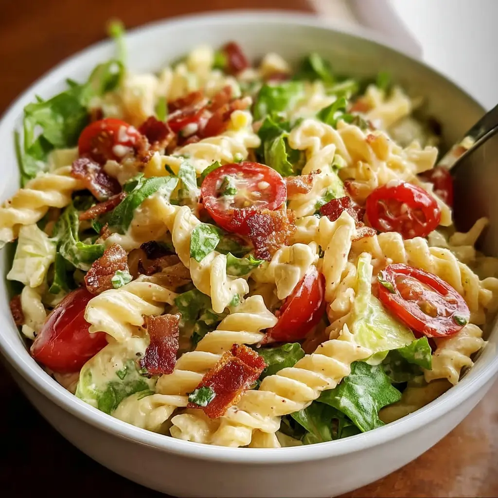 Gluten Free Dairy Free BLT Pasta Salad