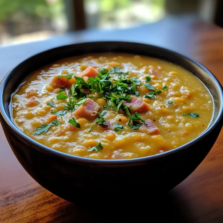 Yellow Split Pea Soup with Ham Recipe