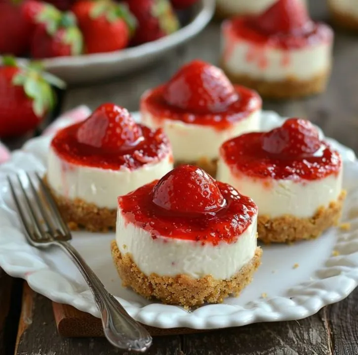 Perfect Mini Strawberry Cheesecakes Recipe