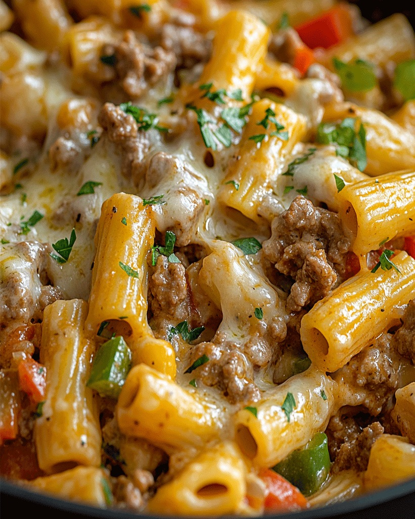 Delicious Philly Cheesesteak Pasta Recipe