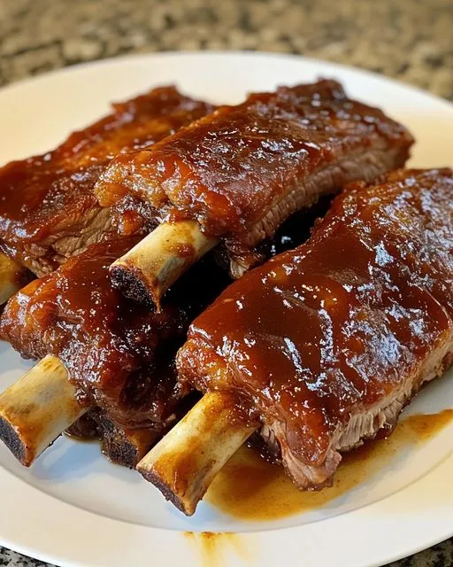 Slow Cooker Barbequed Beef Ribs Recipe