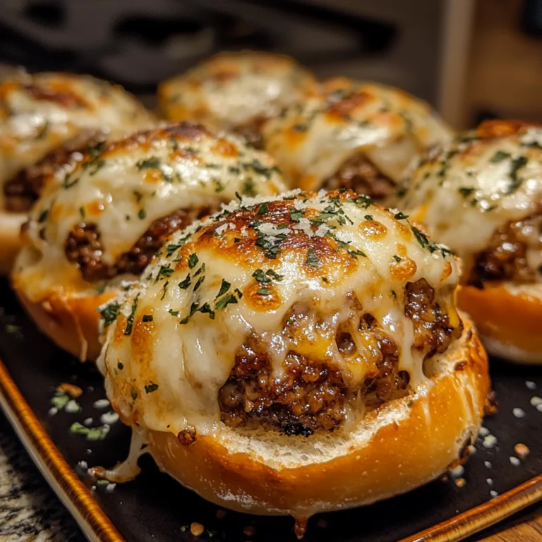 Garlic Parmesan Cheeseburger Bombs Recipe