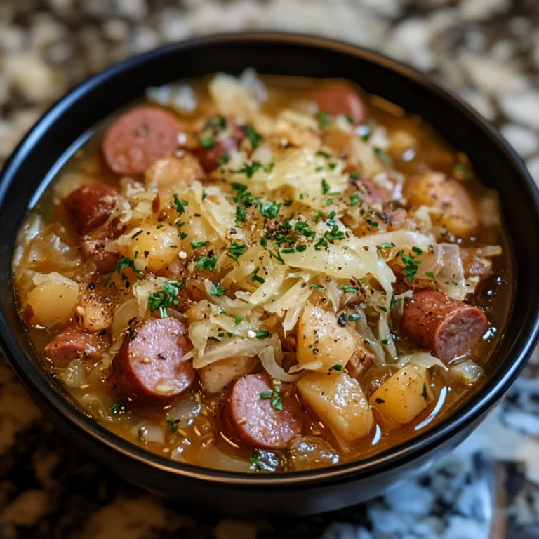 Hearty Kielbasa and Sauerkraut Soup Recipe