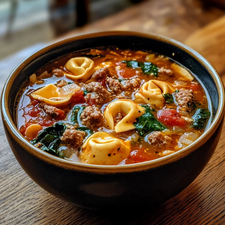 Sausage Tortellini Soup