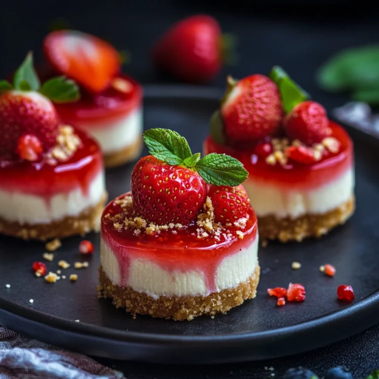 Perfect Mini Strawberry Cheesecakes Recipe