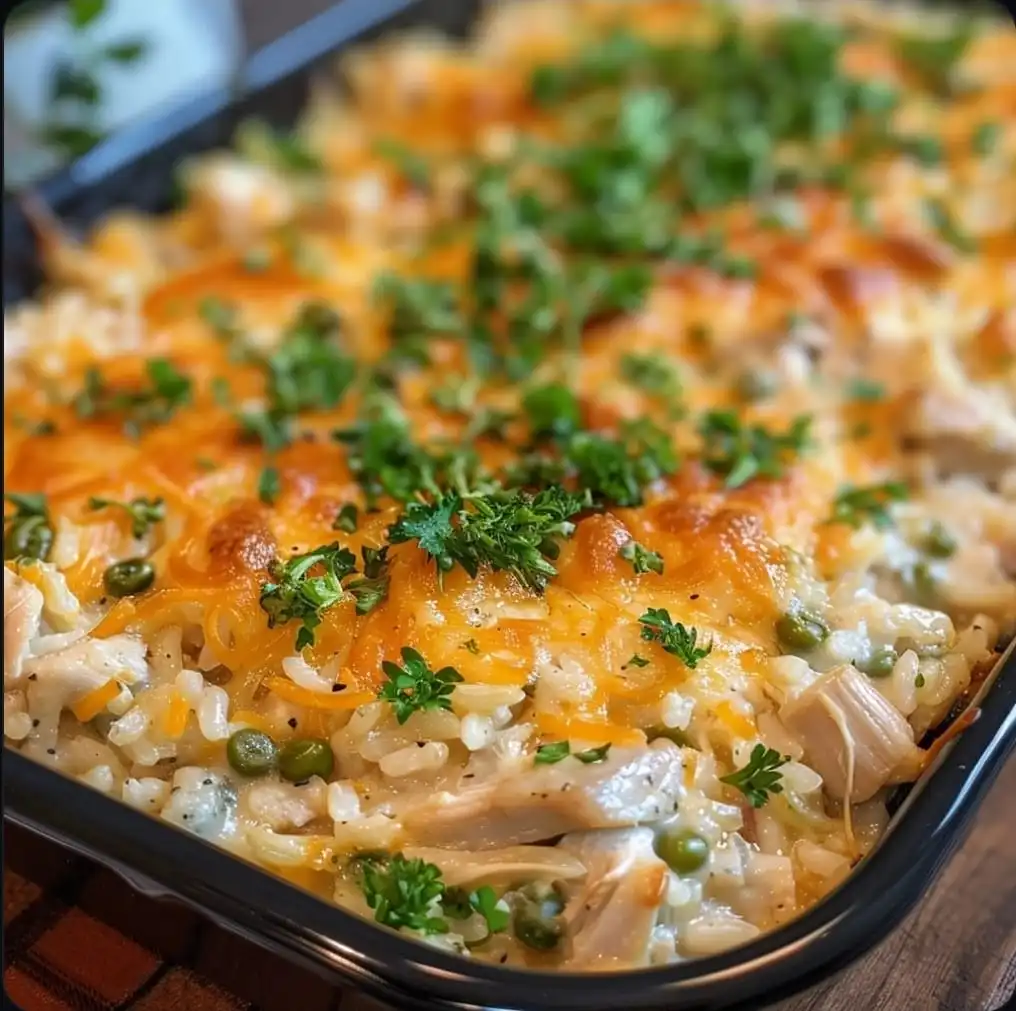 Comfort in Every Bite: The Ultimate Creamy Chicken & Rice Casserole Recipe