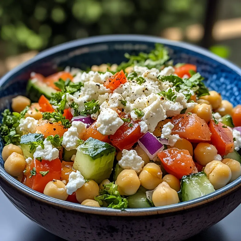 Cottage Cheese and Chickpea Salad Bowl Recipe for Easy Meals