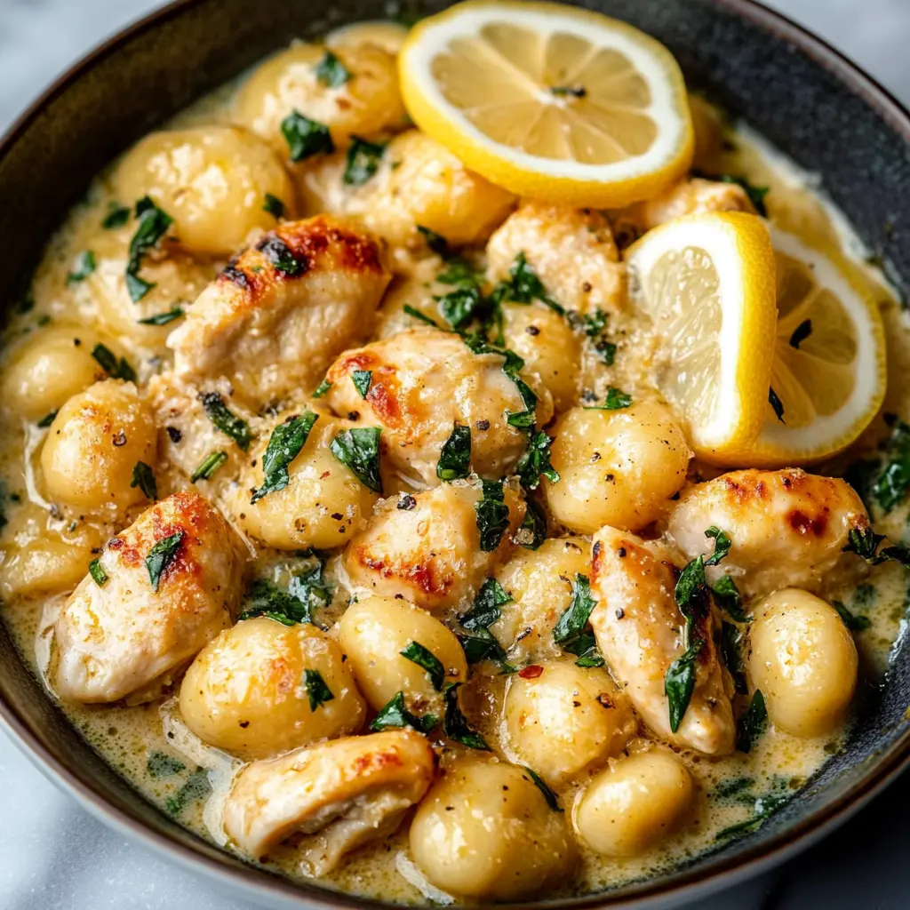 Lemon Chicken Gnocchi Recipe with Easy, Tangy Flavors