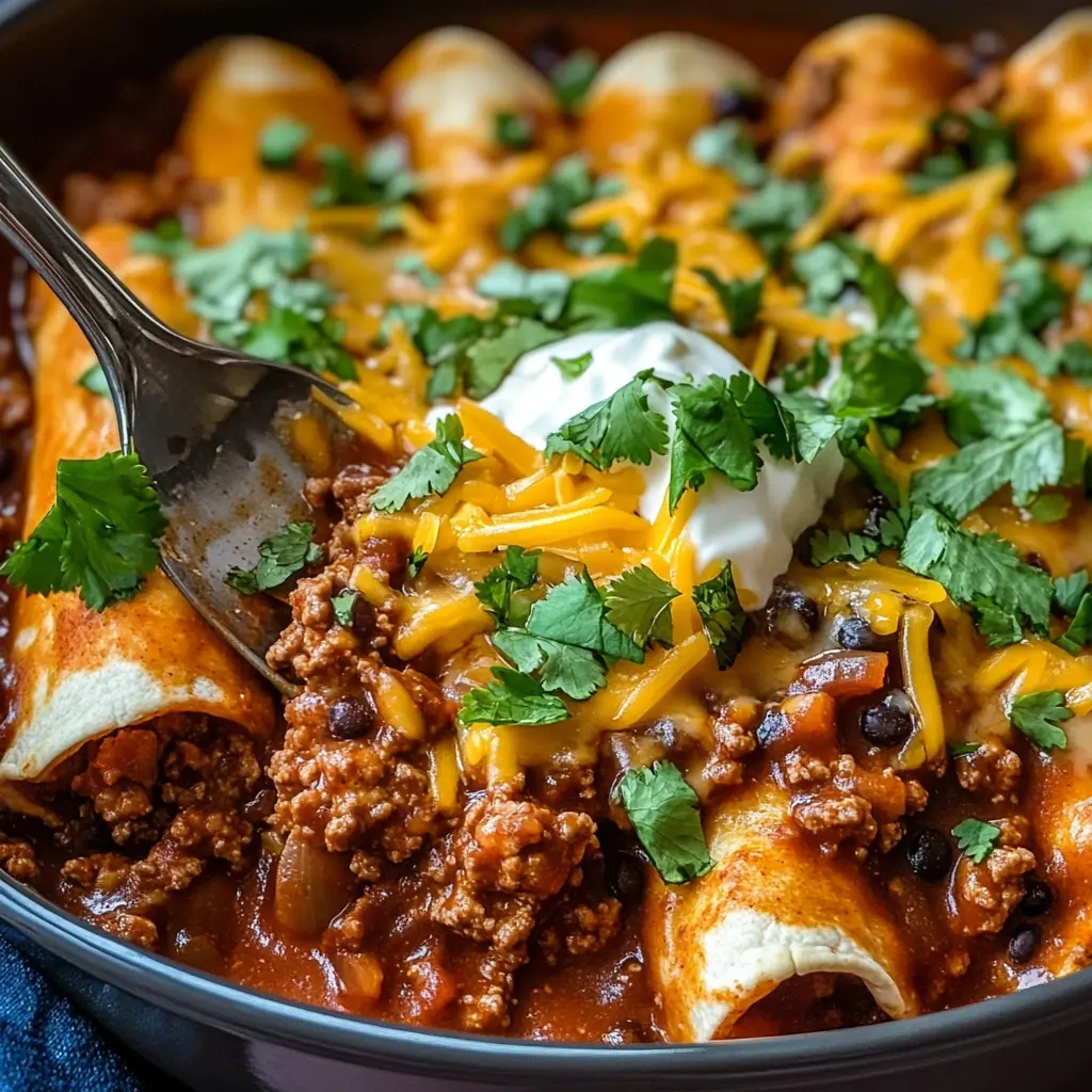 Ground Beef Enchiladas
