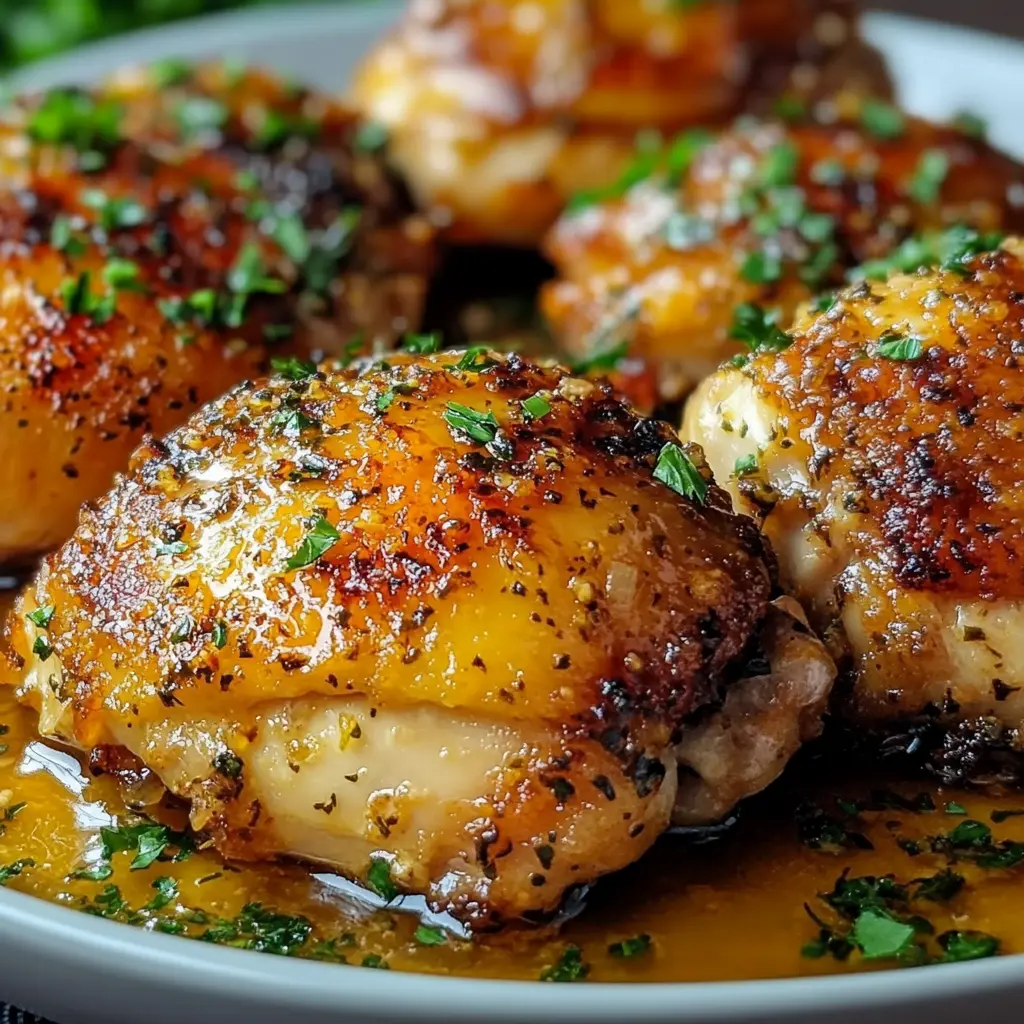 Baked Chicken Thighs Recipe That's Crispy, Juicy and Delicious
