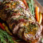 Slow Roasted Boneless Leg of Lamb