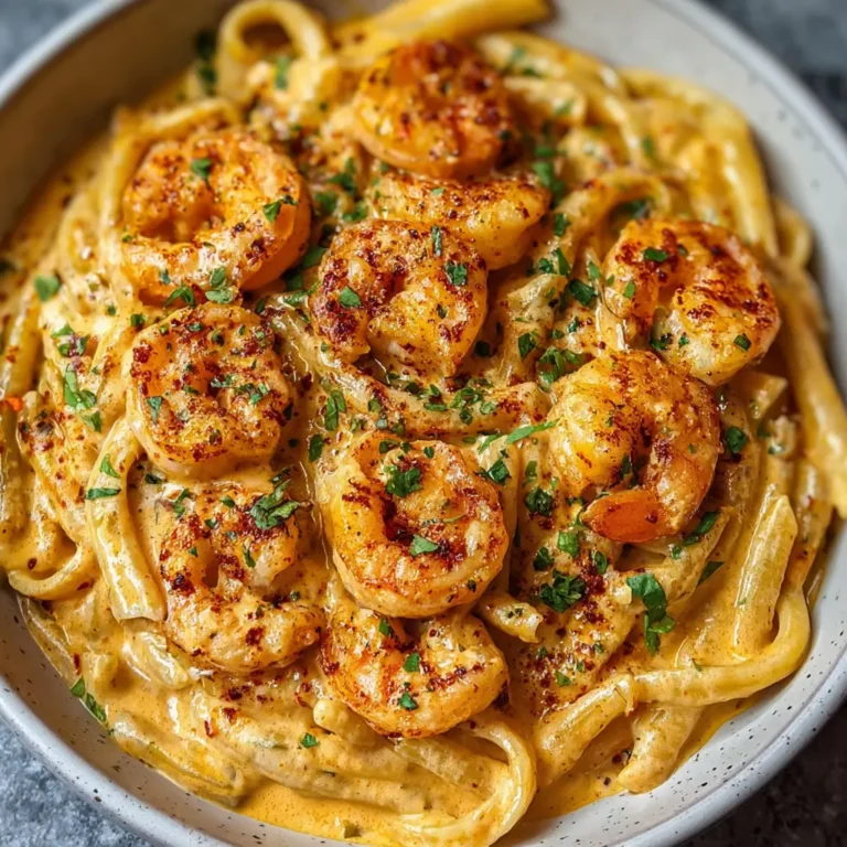 Creamy Cajun Prawn Pasta