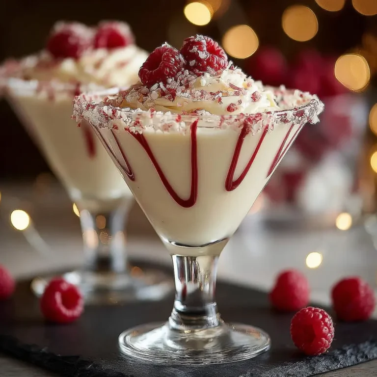 Raspberry White Chocolate Martini