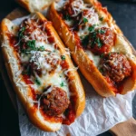 ​​​​​​​​​​​​​​Cheesy Meatball Subs